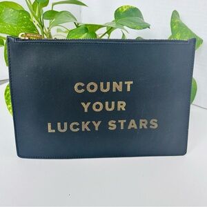 NWOT - India Hicks Count Your Lucky Stars Flat Stanley Pouch